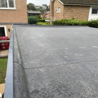 EPDM rubber roof with upstand